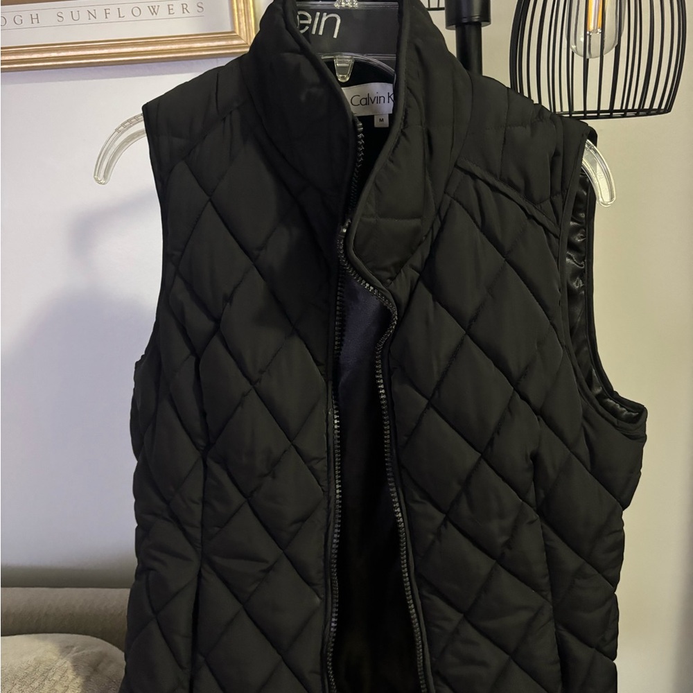 Calvin Klein Black Quilted Outerwear